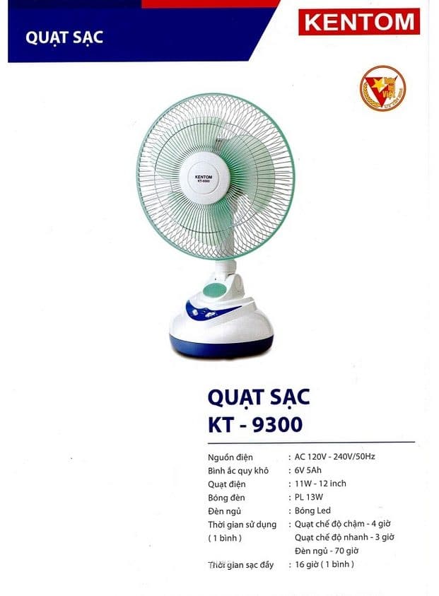 Bang Gia Quat Sat Kt 9300