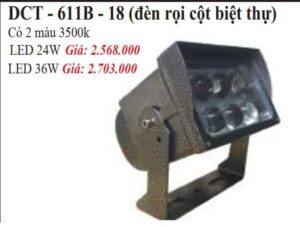 Den Ngoai Troi Dct 611b 18 Den Roi Cot Biet Thu