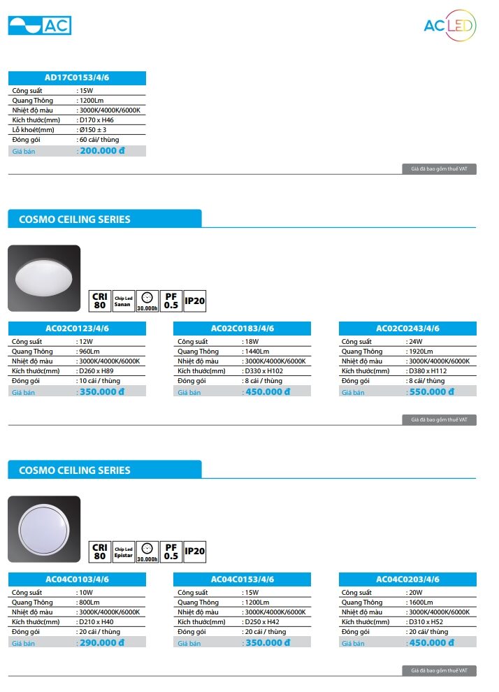 Den Led Ceiling Ac