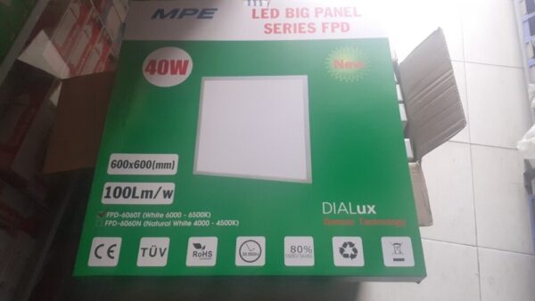 Dong Goi Den Led Panel 600x600 Mpe Fpd 6060 T V