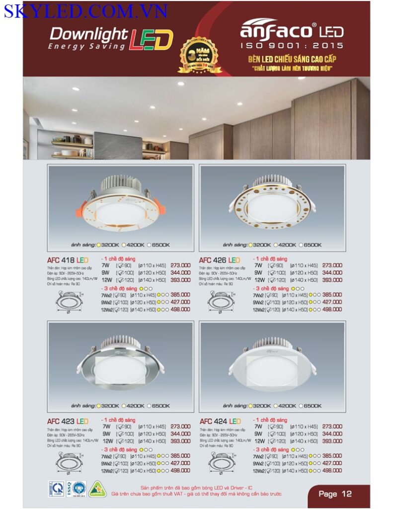 Catalogue Bang Gia Den Led Anfaco Thang 7 2022 013