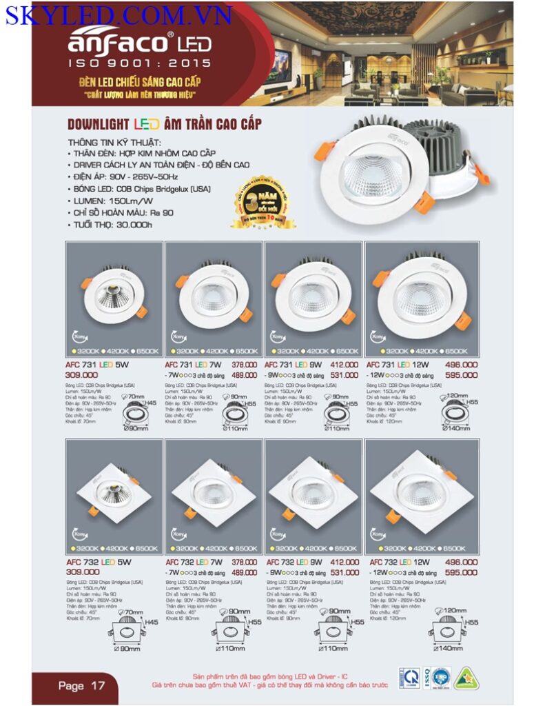 Catalogue Bang Gia Den Led Anfaco Thang 7 2022 018