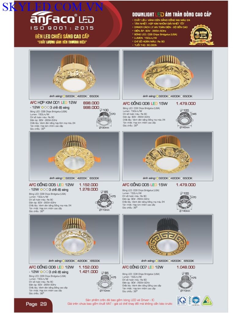 Catalogue Bang Gia Den Led Anfaco Thang 7 2022 030