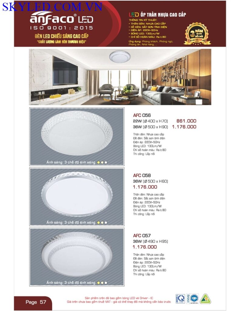 Catalogue Bang Gia Den Led Anfaco Thang 7 2022 058