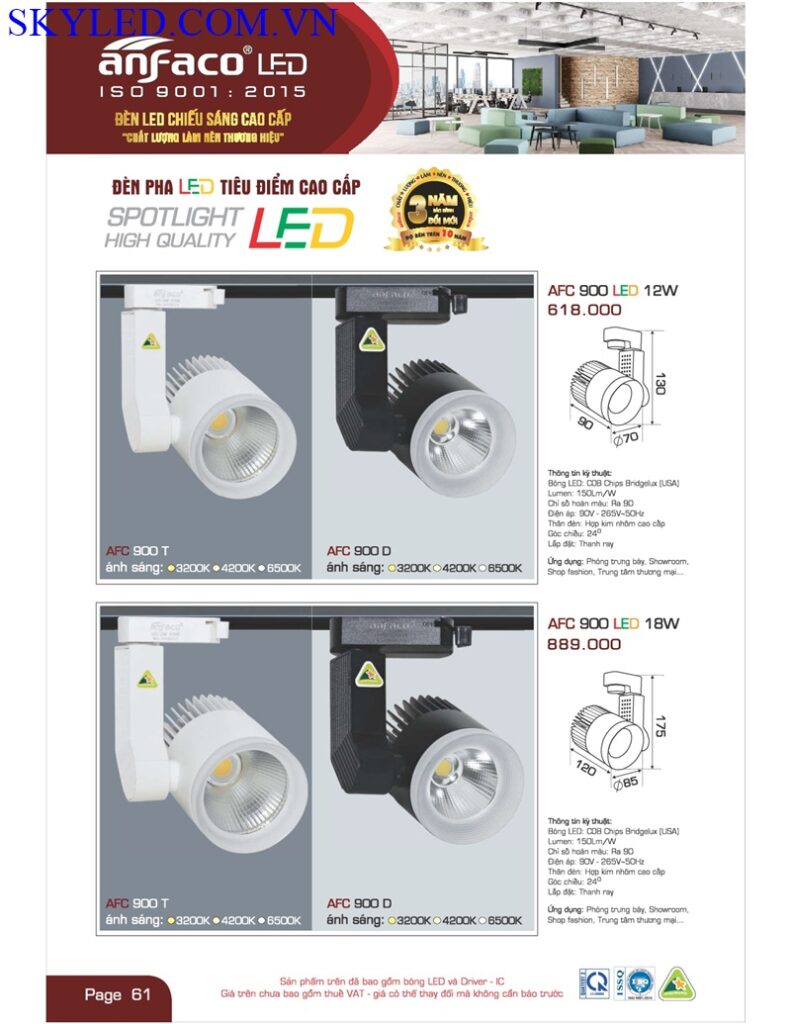 Catalogue Bang Gia Den Led Anfaco Thang 7 2022 062