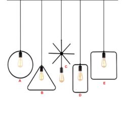 ĐÈN THẢ CAFE TCF19-1A-1B-1C-1D-1E