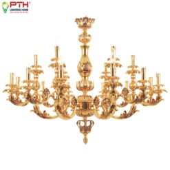 Đèn Chùm Đồng Mạ Vàng 24K CDQT – 109