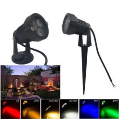 Đèn sân vườn ghim rọi cỏ 7 màu