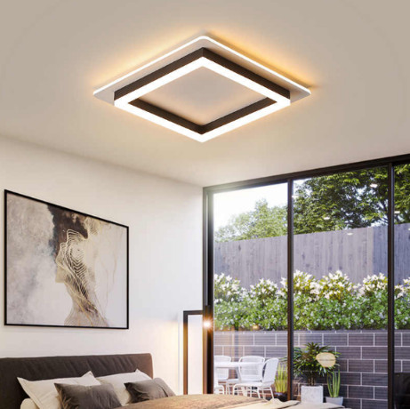 Mâm ốp đơn giản hình vuông đen MO 965 – 20