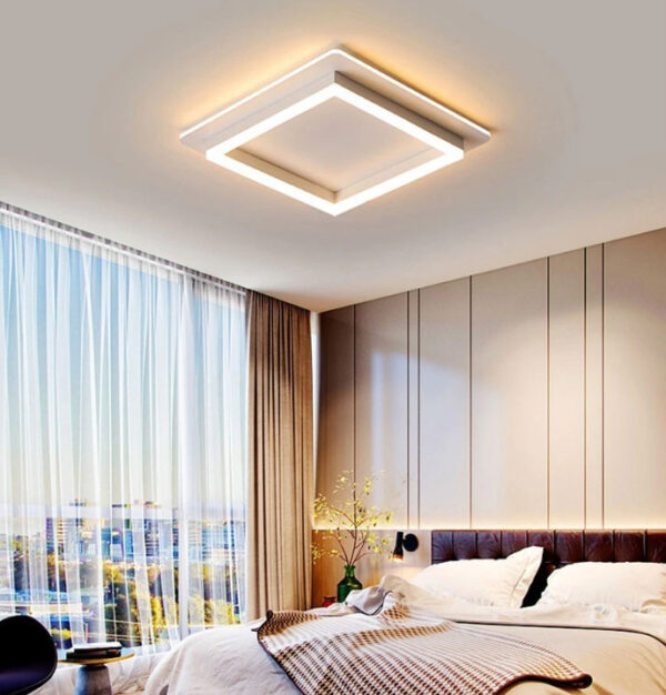 Mâm ốp đơn giản hình vuông trắng MO 966 – 20