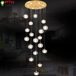 Đèn Thả Thông Tầng Hình Bí Ngô TH – 8355