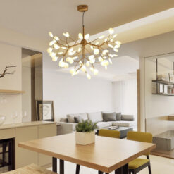 Đèn trang trí thả hera lá thủy tinh TH – 852B – 20/36b