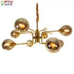 Đèn thả xi đồng cao cấp chao khói THCN 114A – 20