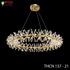 Đèn thả vòng tròn thủy tinh THCN 137 – 21