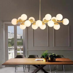 Đèn thả ngang xi vàng chao trắng THCN 190