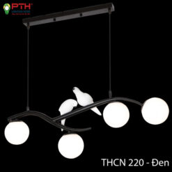 Đèn trang trí bàn ăn đôi chim THCN 220 – 21/đen