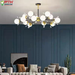 Đèn thả nhánh cây chao đục THCN 293