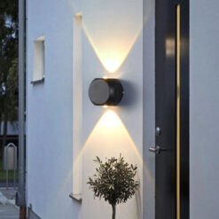 Đèn sân vườn gắn tường hình tròn 2 mắt VNT – 6007