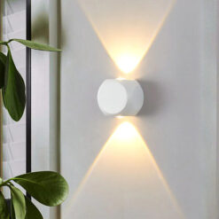 Đèn sân vườn gắn tường hình tròn 2 mắt VNT – 6008