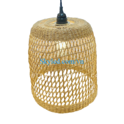 Đèn cói hình cái xô