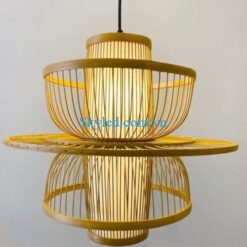Đèn mây tre đan mẫu đèn cánh bướm