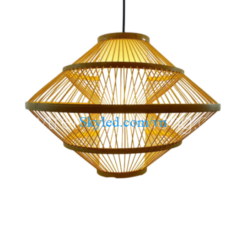 Đèn tre trang trí đĩa bay 2 trong 1