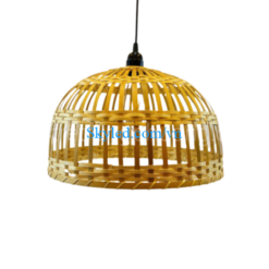 Đèn lồng tre hình lồng bàn nan dẹt