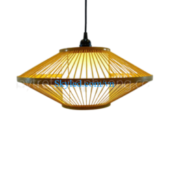 Đèn tre trang trí hình đĩa bay đường kính 40cm