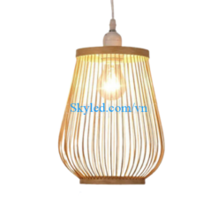 Đèn mây tre nụ nhỏ tăm tre