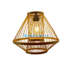 Đèn tre trang trí hình lọ mực