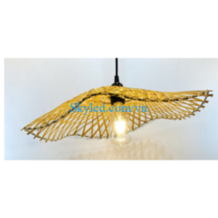 Đèn tre trang trí hình lá sen