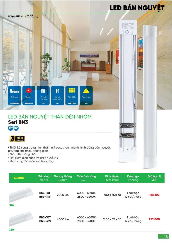 Bảng giá Đèn led MPE, thiết bị điện MPE mới nhất 2024 115