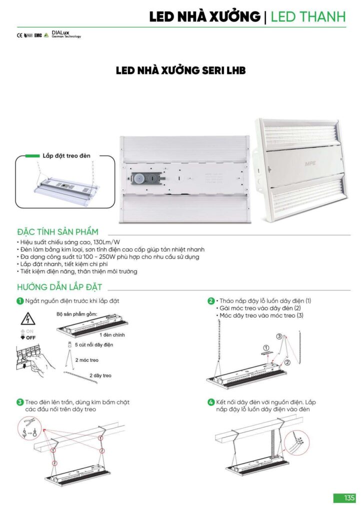 Bảng giá Đèn led MPE, thiết bị điện MPE mới nhất 2024 135