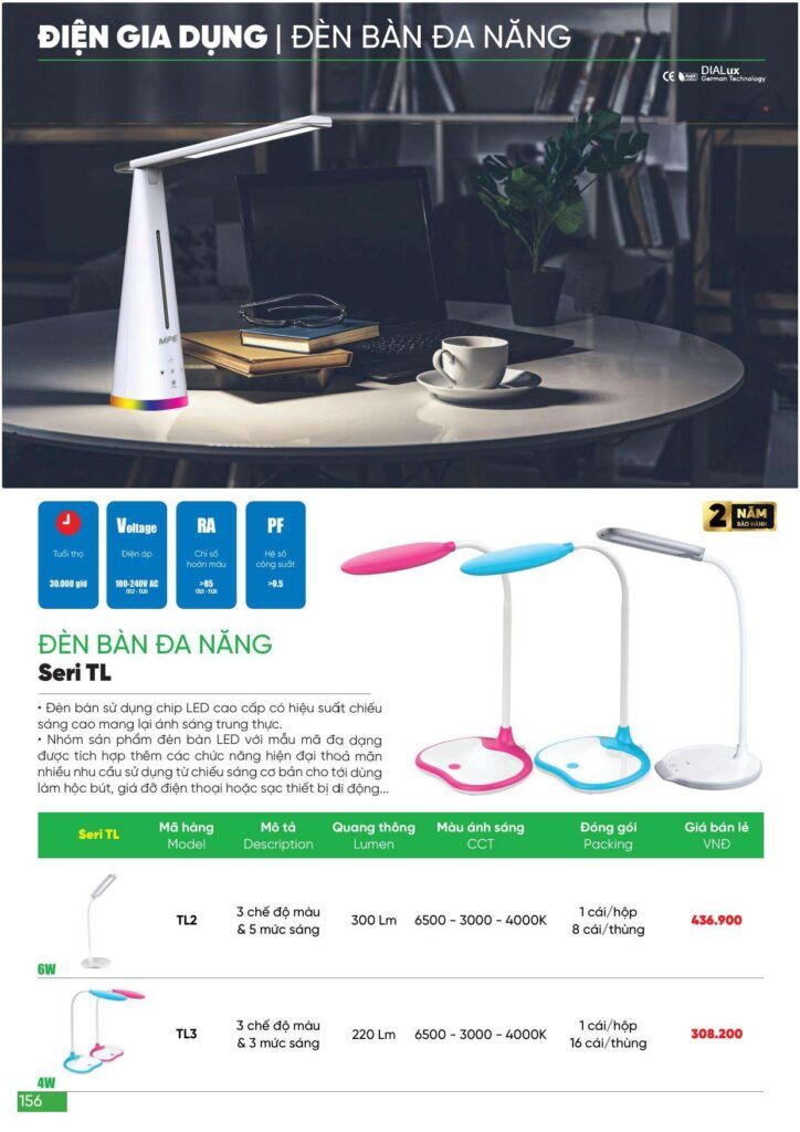 Bảng giá Đèn led MPE, thiết bị điện MPE mới nhất 2024 156