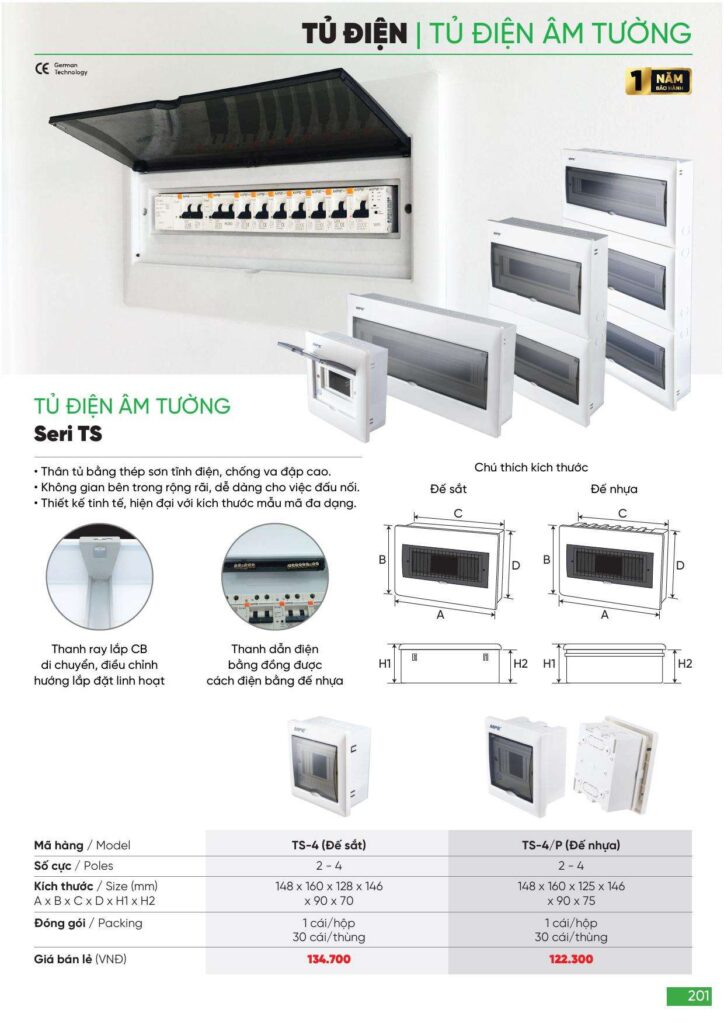 Bảng giá Đèn led MPE, thiết bị điện MPE mới nhất 2024 201