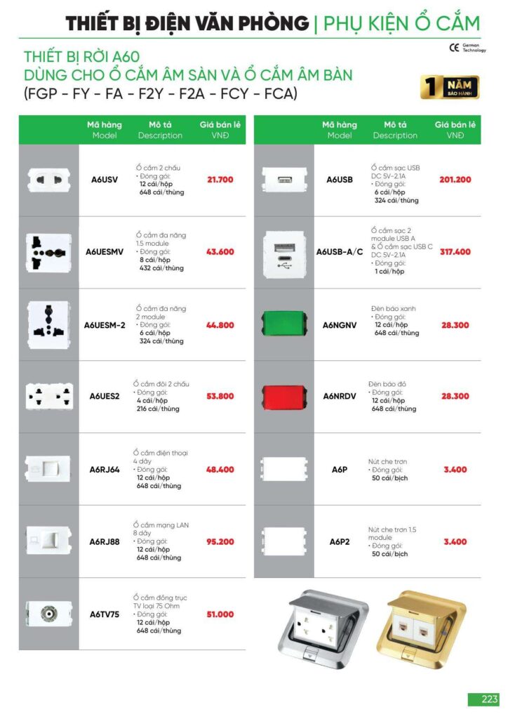 Bảng giá Đèn led MPE, thiết bị điện MPE mới nhất 2024 223