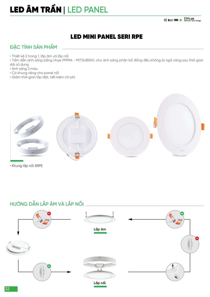 Bảng giá Đèn led MPE, thiết bị điện MPE mới nhất 2024 32