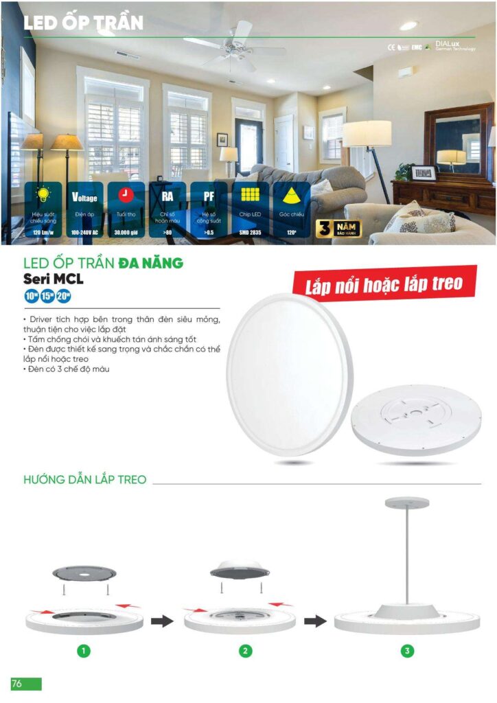 Bảng giá Đèn led MPE, thiết bị điện MPE mới nhất 2024 76