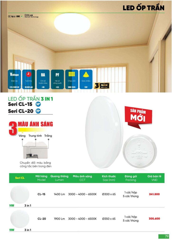 Bảng giá Đèn led MPE, thiết bị điện MPE mới nhất 2024 79