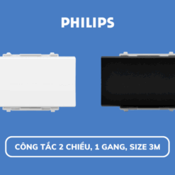 Công tắc 2 chiều LeafStyle 3M Đen Philips
