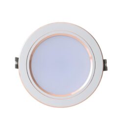 Đèn LED âm trần Downlight AT10 90/7W viền vàng