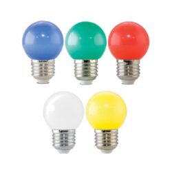 Bóng đèn LED búp Tròn Màu 1W TA45B trang trí Rạng Đông