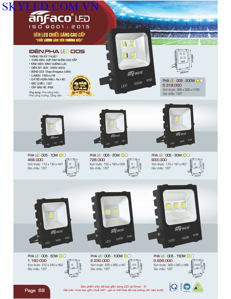 Catalogue Bang Gia Den Led Anfaco Thang 7 2022 070