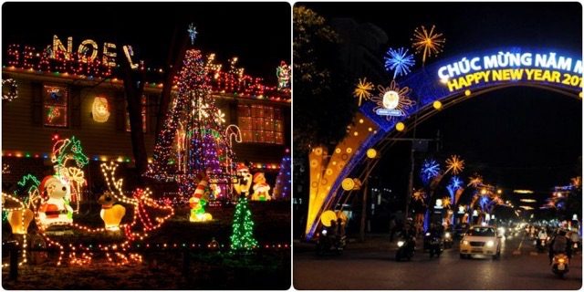 Trang tri nha o voi den led nhap nhay khien khong gian tro nen lung linh day mau sac