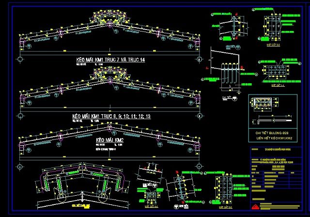 ban ve ket cau thep nha xuong