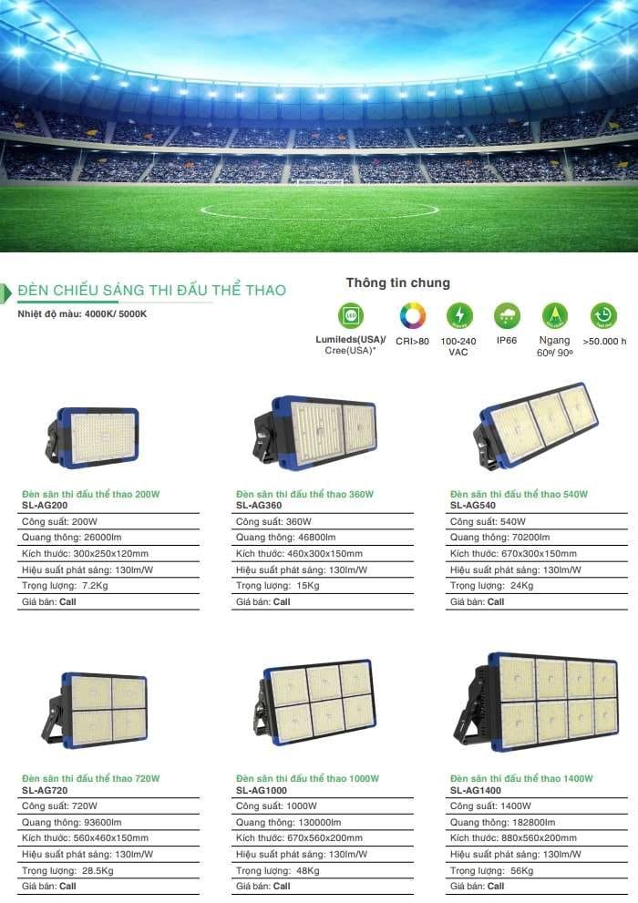 Bang Gia Den San The Thao