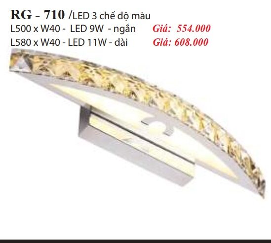 Den Chieu Guong Rg 710 Led 3 Che Do Mau
