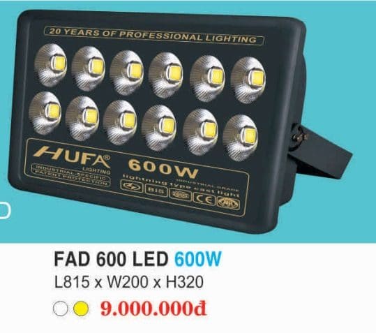 Den Pha Fad 600 Led 600w Hufa