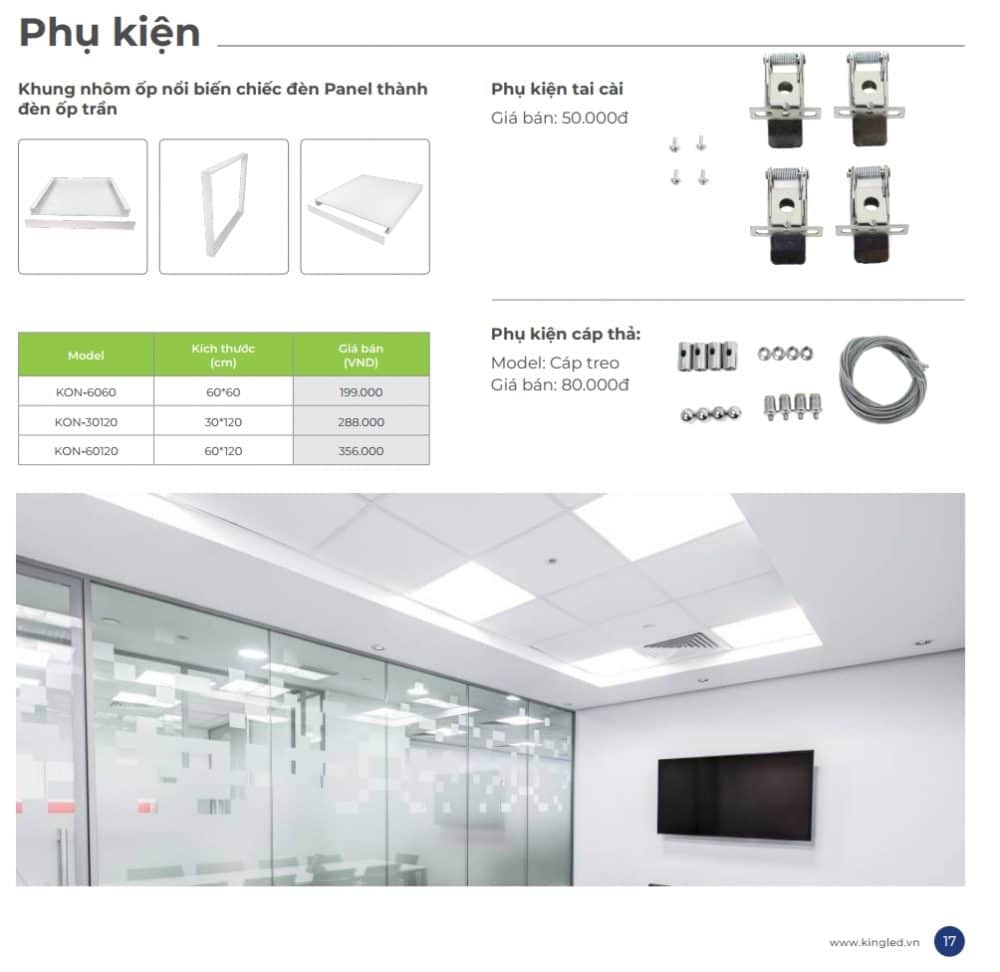 Phu Kien Den Led Panel Lon