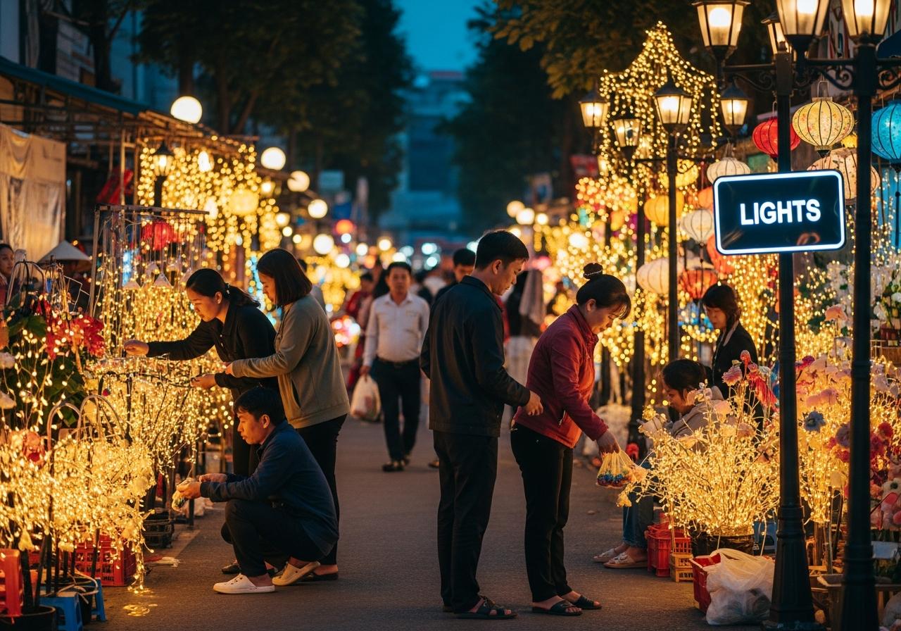 Bán Dây đèn Trang Trí đường Phố ở Huyện Nhà Bè Giá Rẻ Nhất